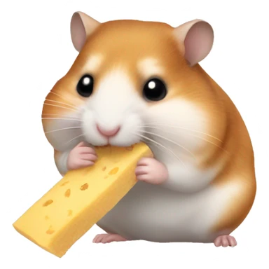 Hamster eating sticker