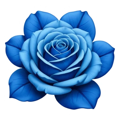 Blue rose emoji sticker