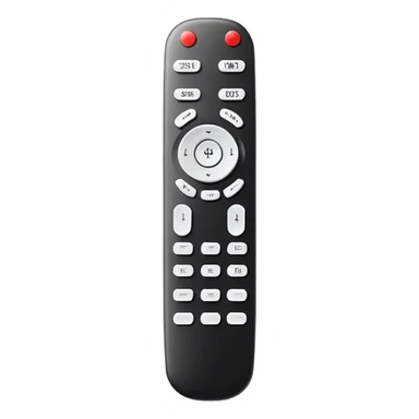 Black tv remote control sticker