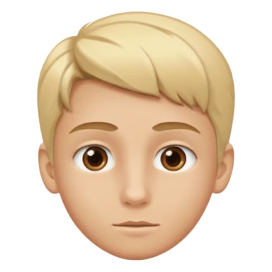 Un garçon blond aux yeux marrons de 13 ans qui tient avec ses mains un L avec des cœurs autour de son visage sticker