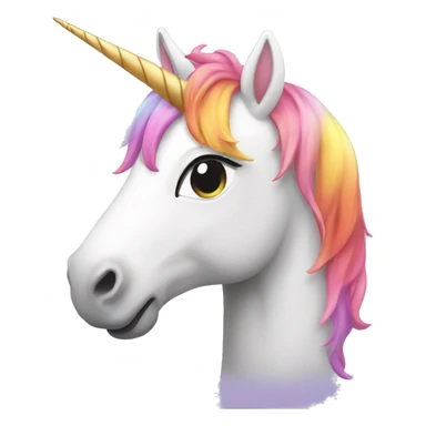 Rainbow Unicorn Emoji sticker