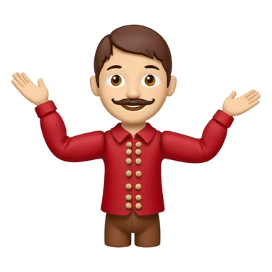 wood puppet toy sticker