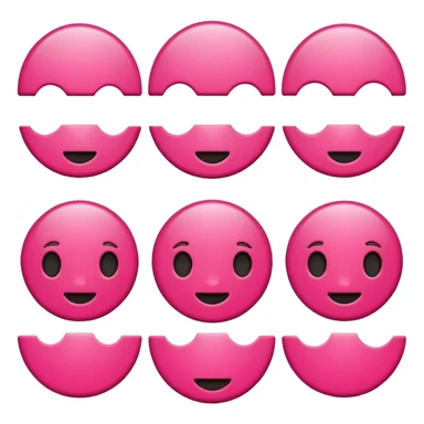 Cerise circle color sticker