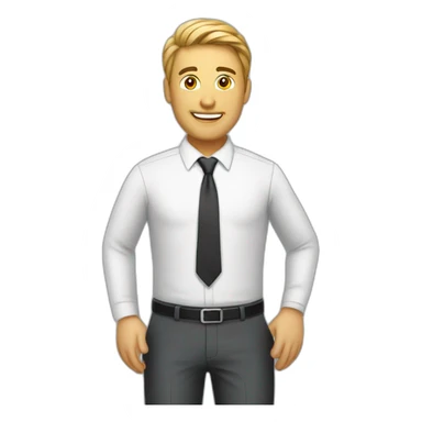 Business Man See leptop  sticker