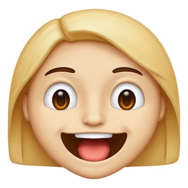 😂😮 mische die zwei emojis (von apple) so das bis auf dem mund alles so ist wie beim ersten und der mund ist wie der zweite sticker