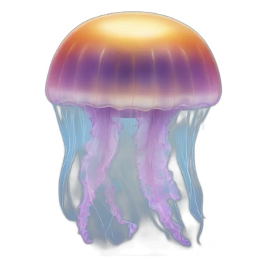Moon jellyfish sticker