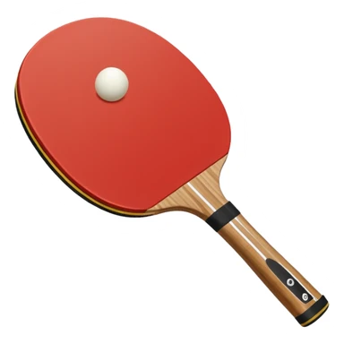 table tennis paddle and ball sticker