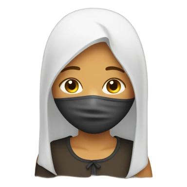 girl with eyes covered and tears in eyes sticker