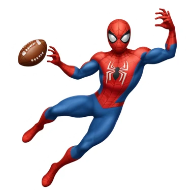 Spider-Man throwing a football sticker