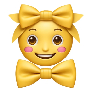 emoji wearing a bow-tie with letters LoL on the Bowtie sticker