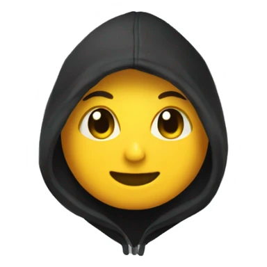 a black hoodie item cloth sticker