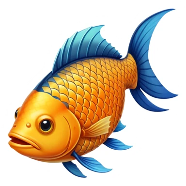 A fish with a foot sticker