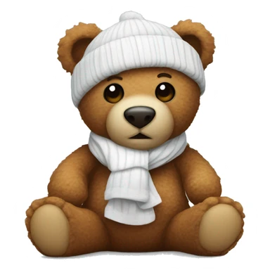 Teddy warming up sticker