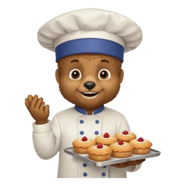 Ursa confeiteira sticker