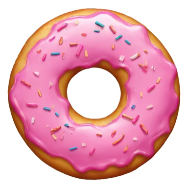 pink donut sticker