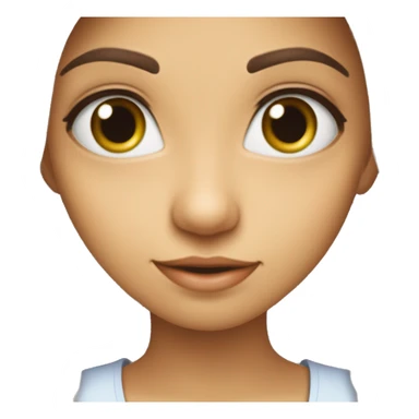 Uma carinha no lugar dos olhos um coração, a carina deretendo sticker