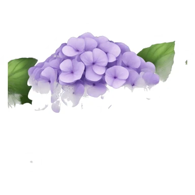 a bouquet of purple hydrangeas may flowers sticker