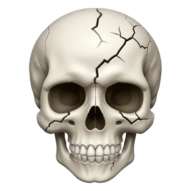 Mind blowing skull sticker