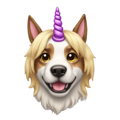 dog unicorn  sticker