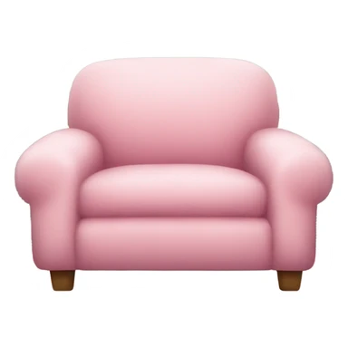 comfy fluffy pink chair sticker