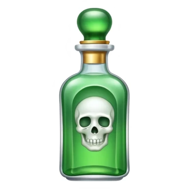 crystal luxurious embalming fluid elixir bottle sticker