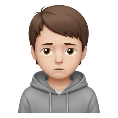 sad boy sticker