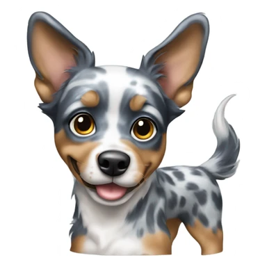 Blue merle miniature pincher sticker