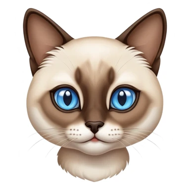 siamese cat with blue eyes sticker