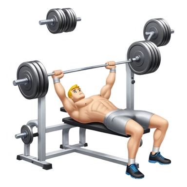 Using 2 dumbbells with equal weight on both sides for bench press sticker