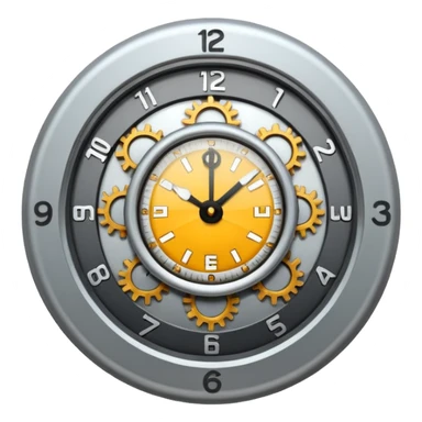 clock with frequency sticker