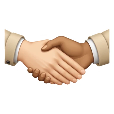 It's a handshake, but only hands sticker