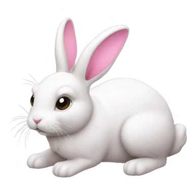 bunny with pink boe sticker