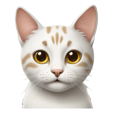 Cat with a hap sticker