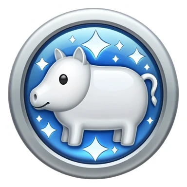 glitter white symbol bank sticker