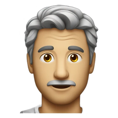 Man looksmaxxing meewing sticker