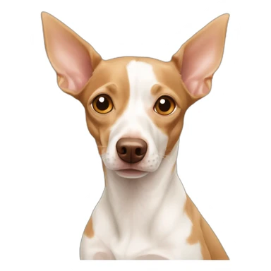 two dogs brown Podenco and white chihuahua sticker