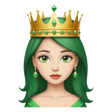 Sexy Queen Green eyes sticker