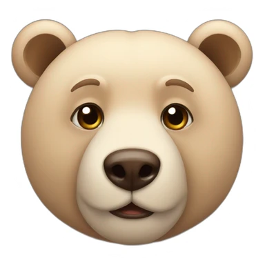 side eyes bear sticker