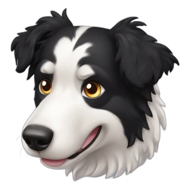 Perro de raza Border Collie con un pulgar hacia arriba  sticker