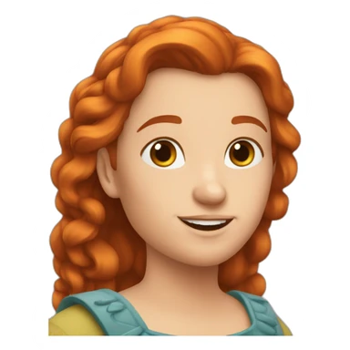 Une naine rousse sticker