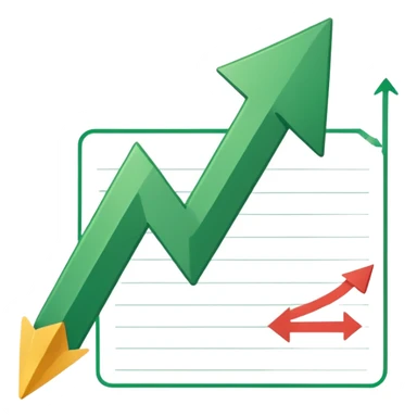 A graphics sheet in which graphic arrow is going up; Said sheet is called "Muscle mass" sticker