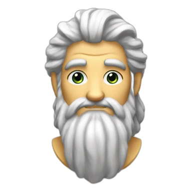Zeus avec un éclair dans la main sticker