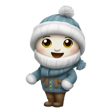 cute winter Christmas  sticker