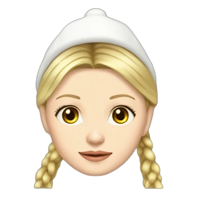 Yulia Tymoshenko in a New Year's hat  sticker