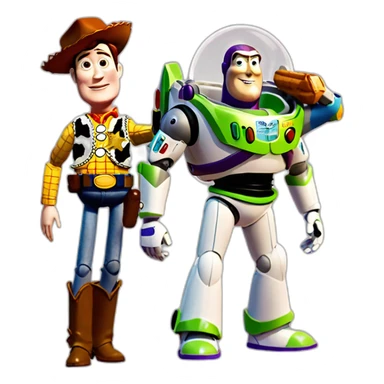 Toy Story buzz lightyear and woody sticker