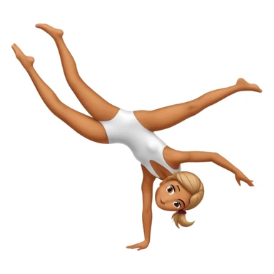 Acrobatic girl sticker