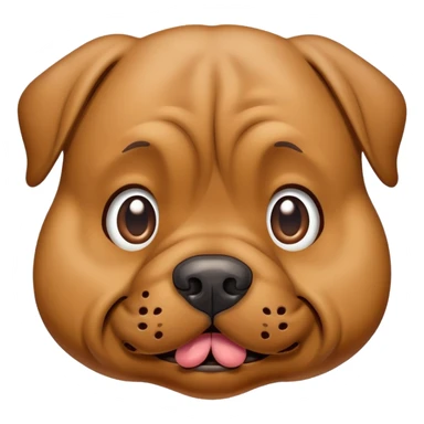 Poop dog face  sticker