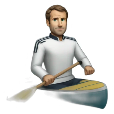 Macron who does paddle sticker