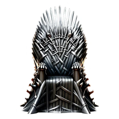 The iron throne of game of thrones  sticker