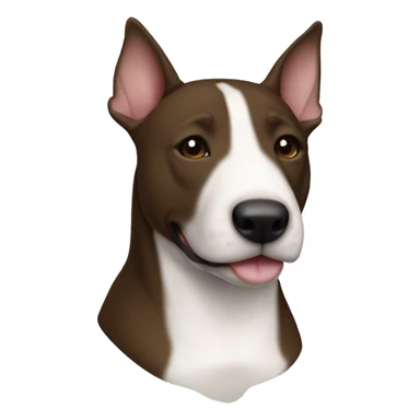 Staff Bullterrier Brown/black  sticker